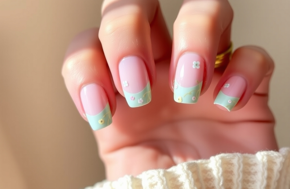 Cute and Simple Spring Nail Art Ideas 1
