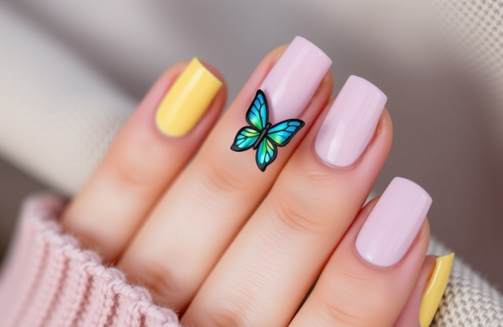 Cute and Simple Spring Nail Art Ideas 5