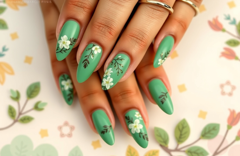 Cute and Simple Spring Nail Art Ideas 6