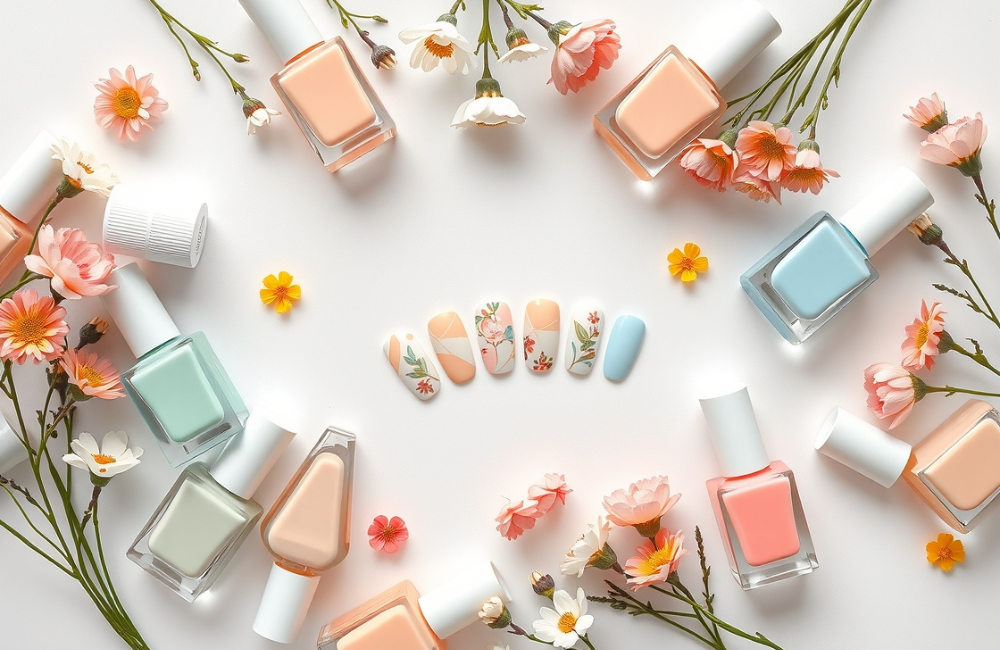Cute and Simple Spring Nail Art Ideas