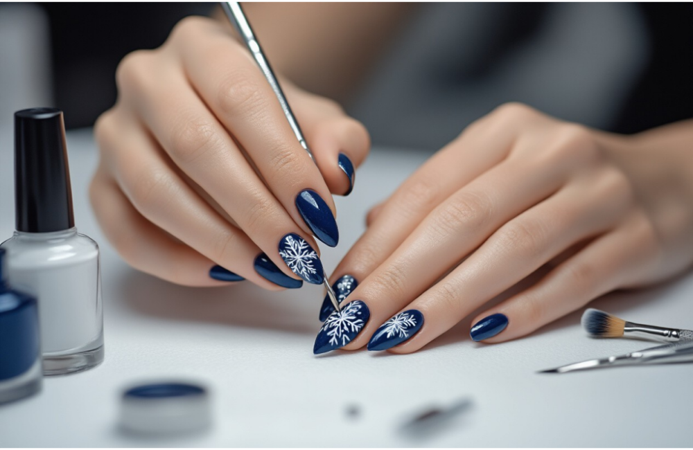 modern and classy winter nails 5